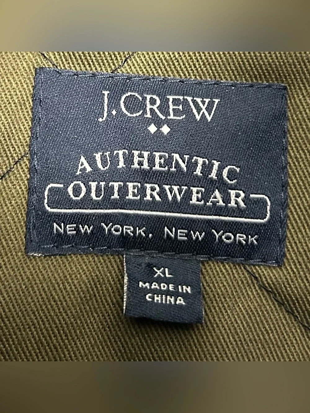 J. Crew Walker Quilted Vest Men’s Size XL Full Zip Front Mock Neck Hand Pockets